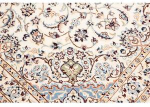 Tappeto Nain 9la Medaglione Floreale Avorio Blu 132x208 Cm