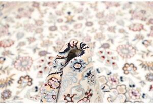 Tappeto Nain 9la Medaglione Floreale Avorio Blu 130x220 Cm