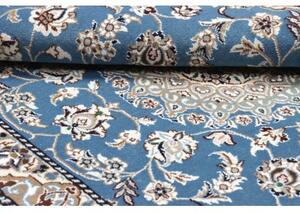 Tappeto Nain 9la Medaglione Floreale Azzurro Avorio 93x132 Cm