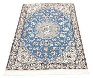 Tappeto Nain 9la Medaglione Floreale Azzurro Avorio 93x132 Cm