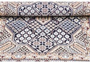 Tappeto Nain 9la Stilizzato Blu Scuro Beige 92x120 Cm