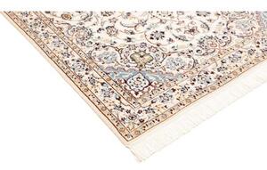 Tappeto Nain 9la Medaglione Floreale Avorio Blu 132x208 Cm