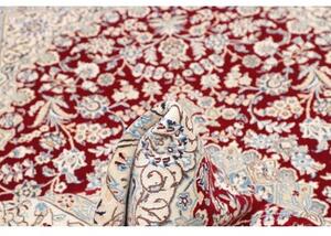 Tappeto Nain 9la Medaglione Floreale Rosso Avorio 157x250 Cm
