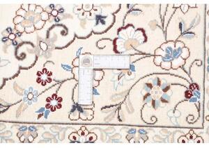 Tappeto Nain 9la Medaglione Floreale Avorio Blu 150x237 Cm