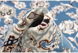 Tappeto Nain 9la Medaglione Floreale Azzurro Avorio 93x132 Cm