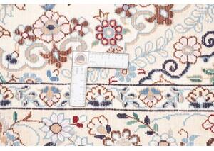 Tappeto Nain 9la Medaglione Floreale Avorio Blu 135x210 Cm