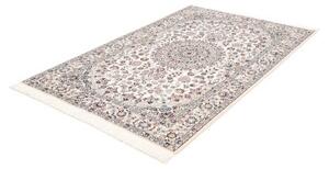 Tappeto Nain 9la Medaglione Floreale Avorio Blu 135x210 Cm
