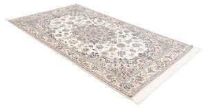 Tappeto Nain 9la Medaglione Floreale Avorio Blu 150x237 Cm