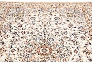 Tappeto Nain 9la Medaglione Floreale Avorio Blu 132x208 Cm