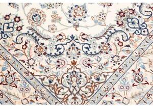 Tappeto Nain 9la Medaglione Floreale Avorio Blu 150x237 Cm