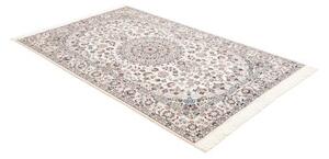 Tappeto Nain 9la Medaglione Floreale Avorio Blu 135x210 Cm