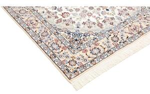 Tappeto Nain 9la Medaglione Floreale Avorio Blu 130x220 Cm
