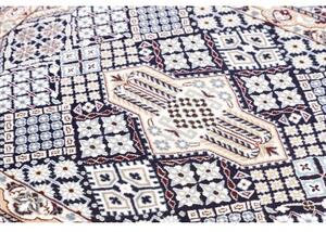 Tappeto Nain 9la Stilizzato Blu Scuro Beige 92x120 Cm