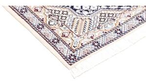 Tappeto Nain 9la Stilizzato Blu Scuro Beige 92x120 Cm