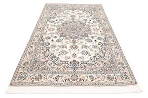 Tappeto Nain 9la Medaglione Floreale Avorio Blu 150x237 Cm