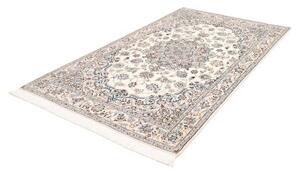 Tappeto Nain 9la Medaglione Floreale Avorio Blu 150x237 Cm