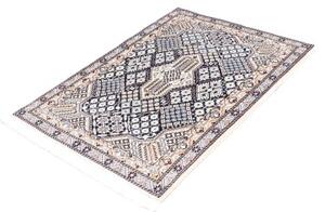 Tappeto Nain 9la Stilizzato Blu Scuro Beige 92x120 Cm