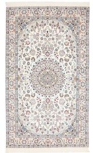 Tappeto Nain 9la Medaglione Floreale Avorio Blu 130x220 Cm