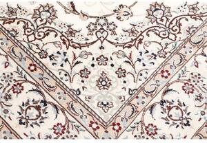 Tappeto Nain 9la Medaglione Floreale Avorio Blu Scuro 208x312 Cm