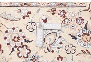 Tappeto Nain 9la Medaglione Floreale Avorio Blu Scuro 248x356 Cm