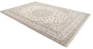 Tappeto Nain 9la Medaglione Floreale Avorio Blu 246x360 Cm