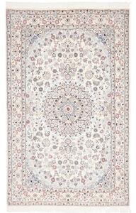Tappeto Nain 9la Medaglione Floreale Avorio Bordeaux 130x210 Cm
