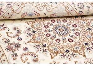 Tappeto Nain 9la Medaglione Floreale Avorio Blu 125x210 Cm