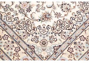Tappeto Nain 9la Medaglione Floreale Avorio Blu 135x210 Cm