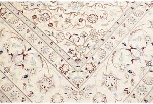Tappeto Nain 9la Medaglione Floreale Avorio Blu 256x355 Cm