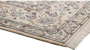 Tappeto Nain 9la Medaglione Floreale Avorio Blu 246x360 Cm