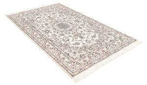 Tappeto Nain 9la Medaglione Floreale Avorio Blu 135x210 Cm
