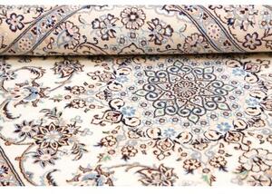 Tappeto Nain 9la Medaglione Floreale Avorio Blu 135x210 Cm