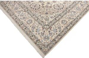Tappeto Nain 9la Medaglione Floreale Avorio Blu 246x360 Cm