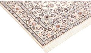 Tappeto Nain 9la Medaglione Floreale Avorio Blu 135x210 Cm