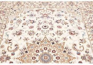 Tappeto Nain 9la Medaglione Floreale Avorio Blu 125x210 Cm