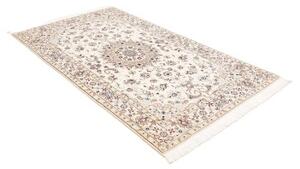 Tappeto Nain 9la Medaglione Floreale Avorio Blu 125x210 Cm
