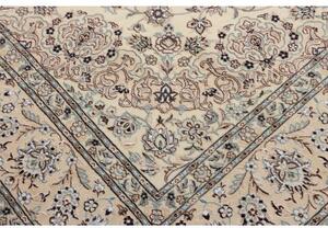 Tappeto Nain 9la Medaglione Floreale Avorio Blu 246x360 Cm