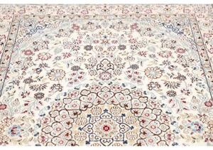 Tappeto Nain 9la Medaglione Floreale Avorio Bordeaux 130x210 Cm