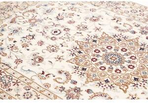 Tappeto Nain 9la Medaglione Floreale Avorio Blu 125x210 Cm