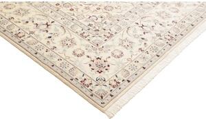 Tappeto Nain 9la Medaglione Floreale Avorio Blu 256x355 Cm