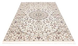 Tappeto Nain 9la Medaglione Floreale Avorio Blu Polvere 130x213 Cm