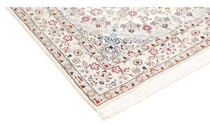 Tappeto Nain 9la Medaglione Floreale Avorio Bordeaux 130x210 Cm