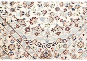 Tappeto Nain 9la Medaglione Floreale Avorio Blu Polvere 130x213 Cm