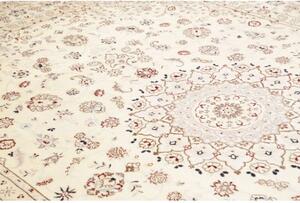Tappeto Nain 9la Medaglione Floreale Avorio Rosso 255x345 Cm
