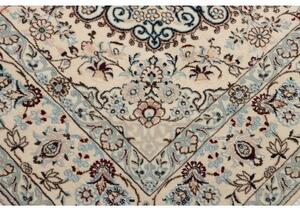 Tappeto Nain 9la Medaglione Floreale Avorio Blu 200x300 Cm