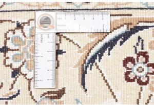 Tappeto Nain 9la Medaglione Floreale Blu Avorio 248x353 Cm