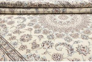 Tappeto Nain 9la Medaglione Floreale Avorio Blu 250x342 Cm