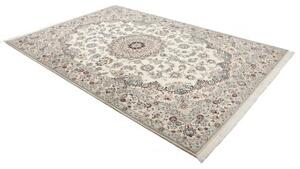Tappeto Nain 9la Medaglione Floreale Avorio Blu 200x300 Cm