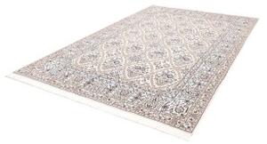 Tappeto Nain 9la Stilizzato Avorio Blu 204x302 Cm