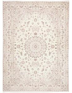 Tappeto Nain 9la Medaglione Floreale Avorio Rosso 255x345 Cm